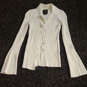 LA Girl Women's White Button Down Shirt